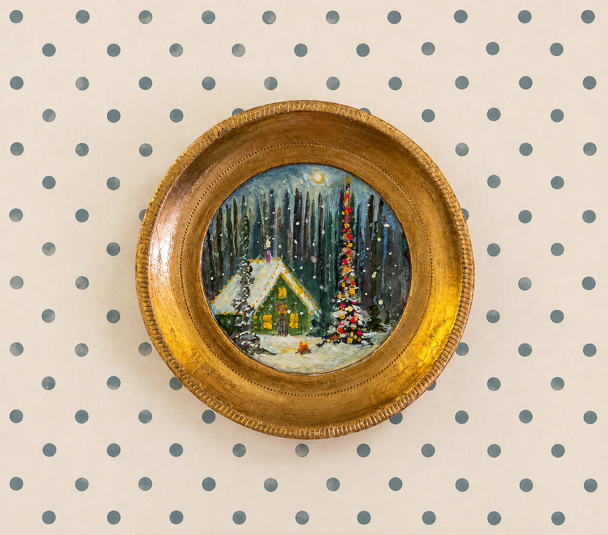 The Holiday Collection | 25 — Gouache On Paper — 5” Across
