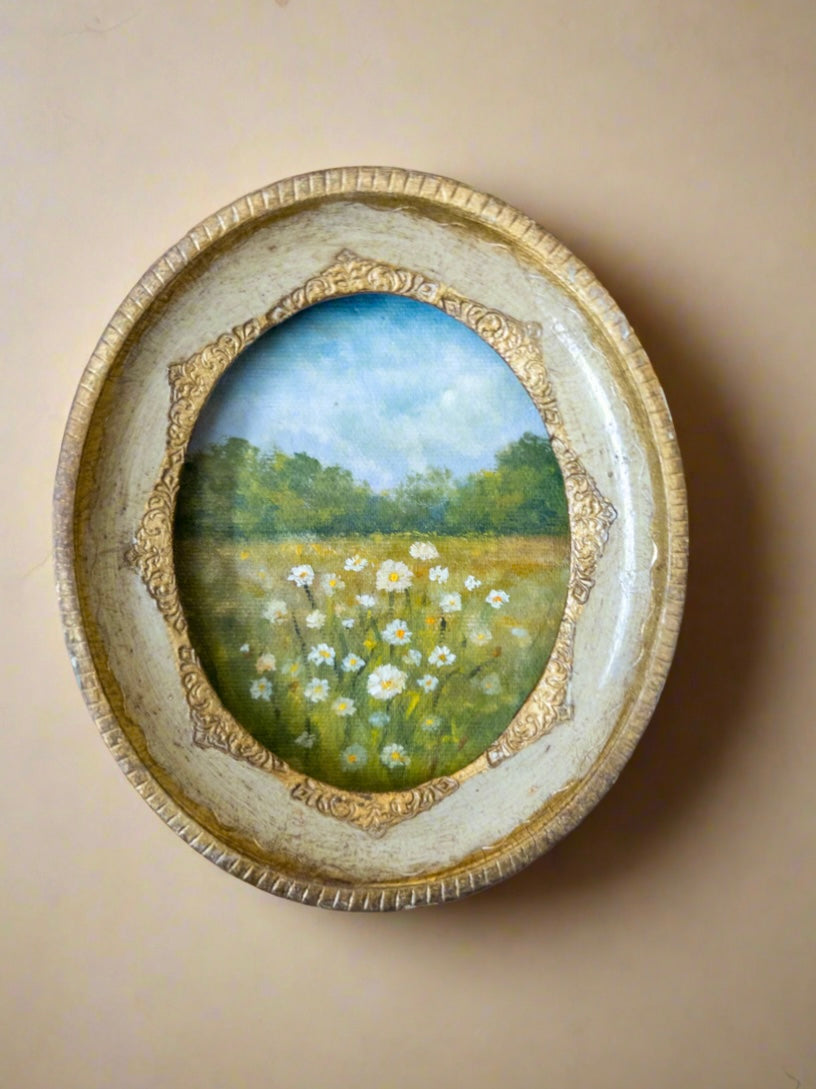 Floral Collection ”25 — Reserved For Keli — 5.25 X 4.5” Oil On Cotton Rag