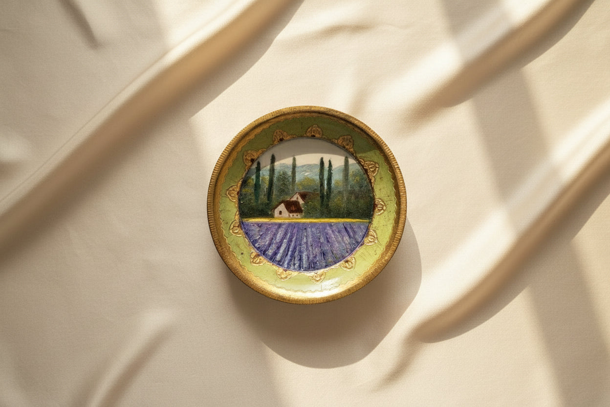 The Lavender Field Collection | 25 — Oil On Cotton Rag — 5” Across