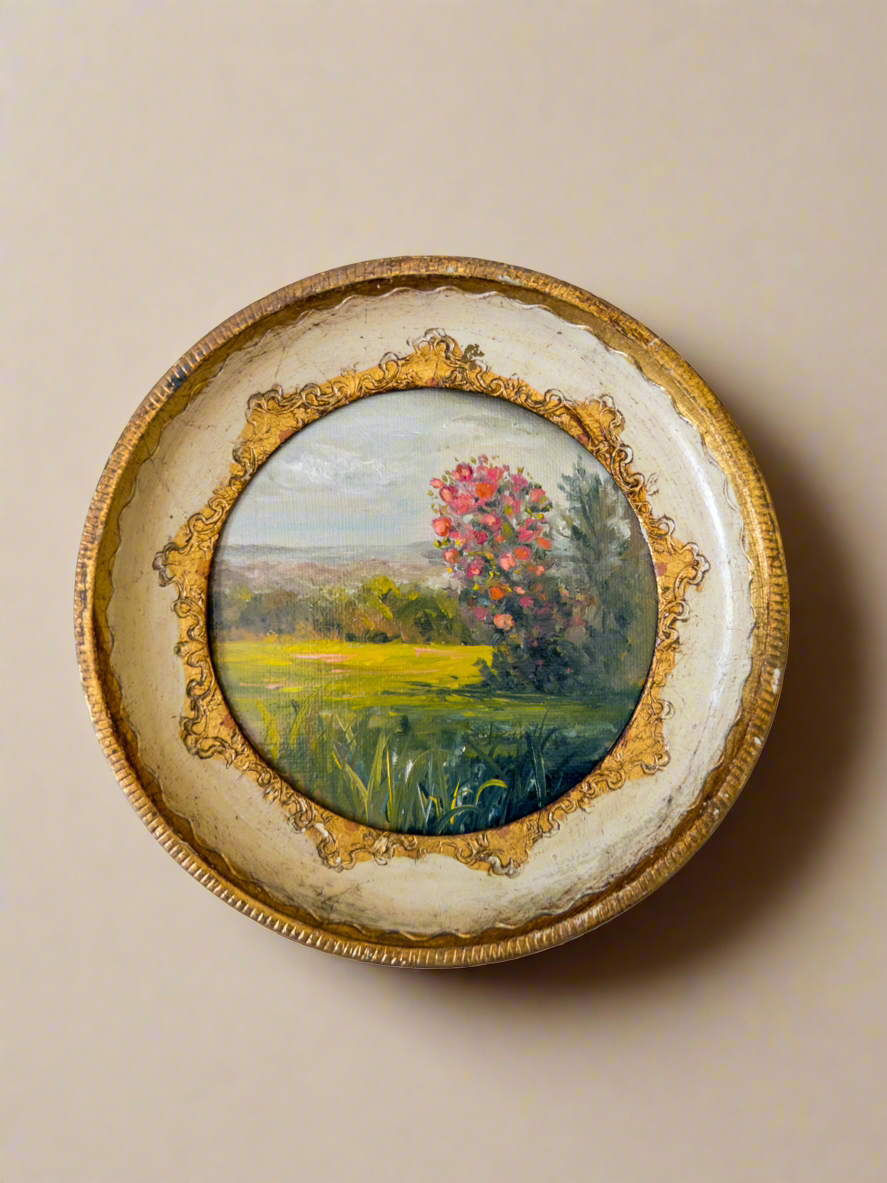 Floral Collection ”25 — Oil On Cotton Rag — 5” Across