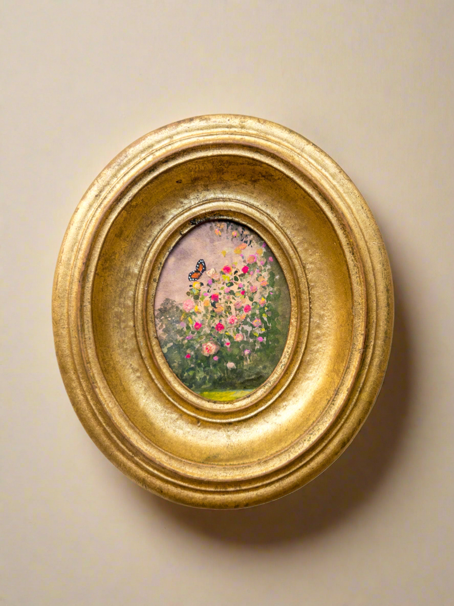 Reserved For Erin — Gouache On Handmade Paper — 7 X 6.5”