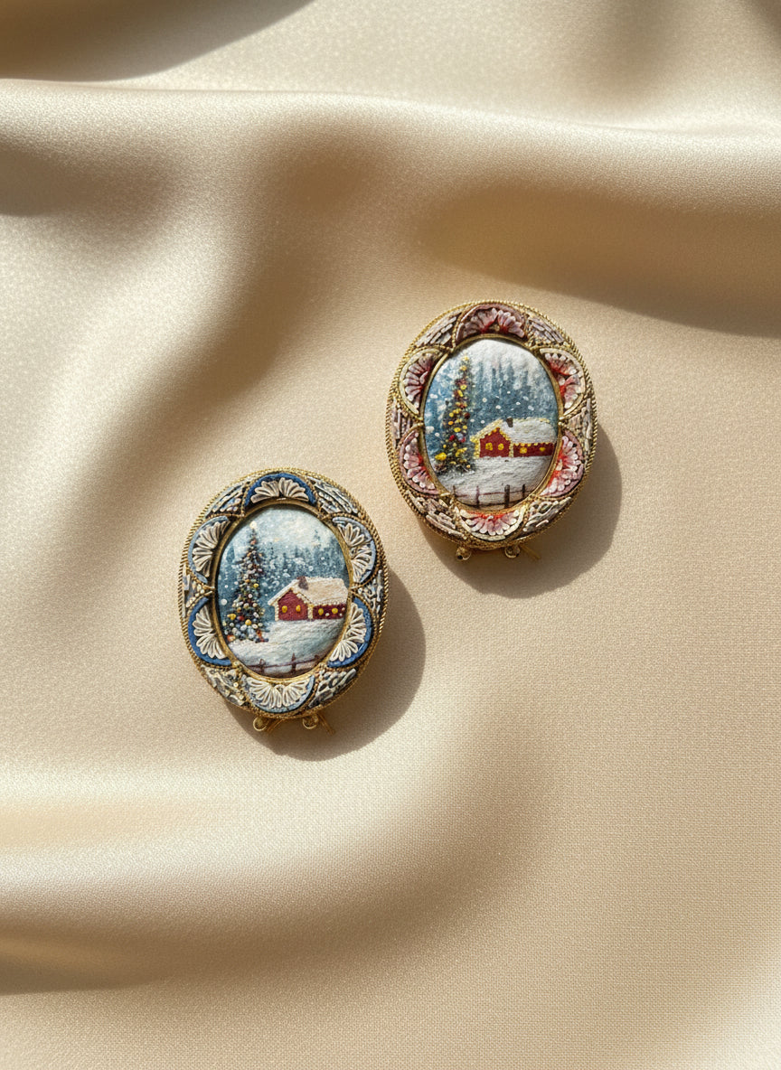 The Holiday Collection | 25 — Gouache On Paper — 2 X 3”