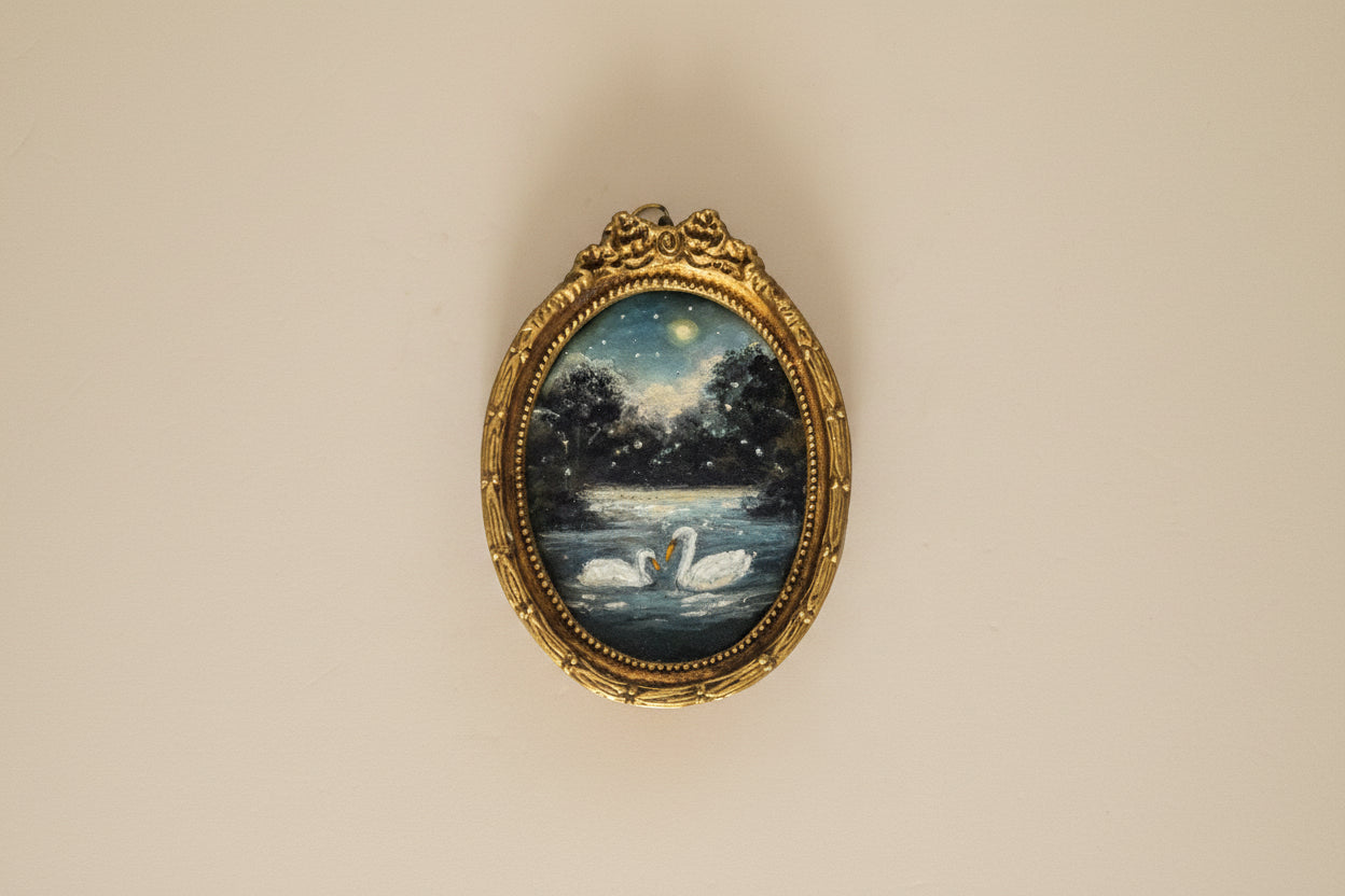 Swan Muse — Soft Pastels - 4 X 3”