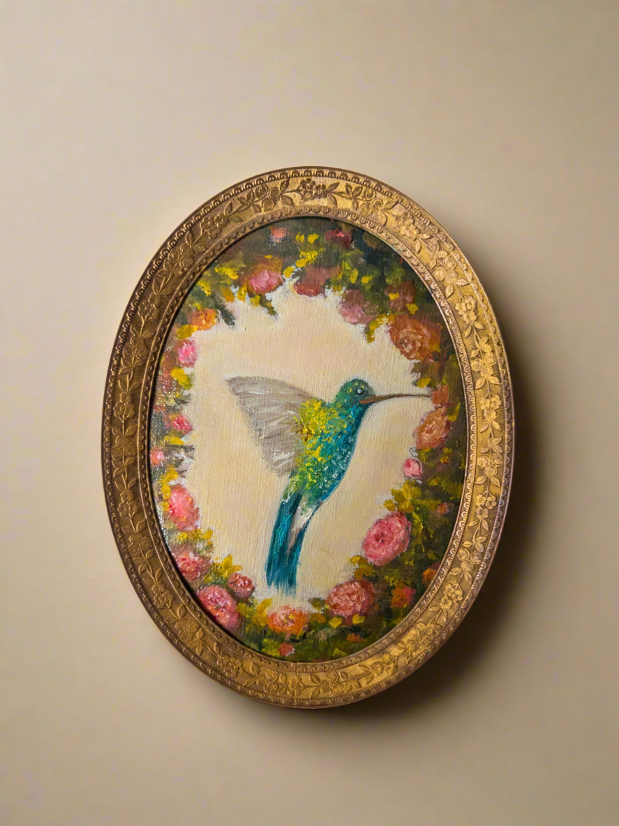 The Hummingbird’s Collection | 25 — Oil On Paper — 5.5 X 4.5”