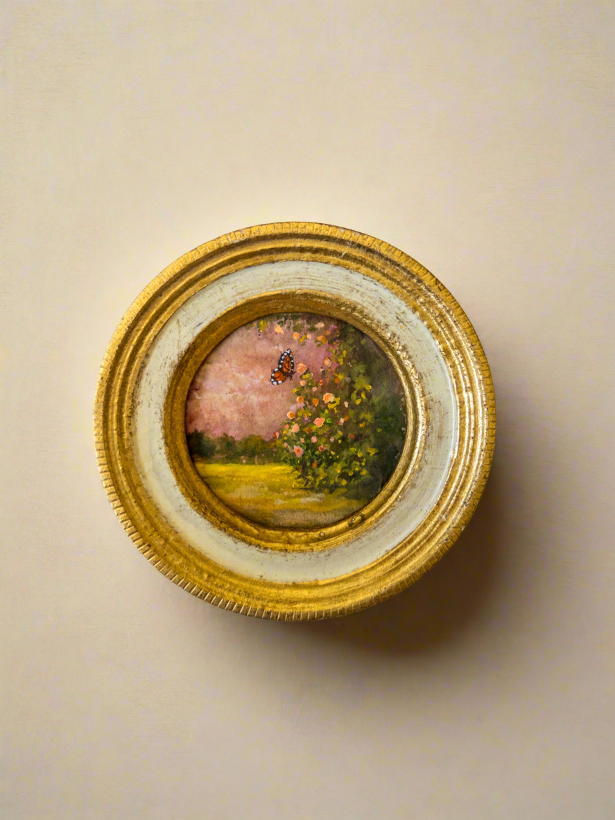 Reserved For Meghan — Mother's Day Pop-up | 25 — Gouacha On Handmade Paper— 4” Across