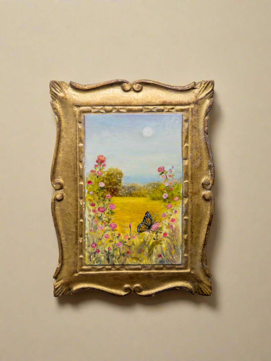 Oil On Florentine Plaque — 7.5 X 5.5”