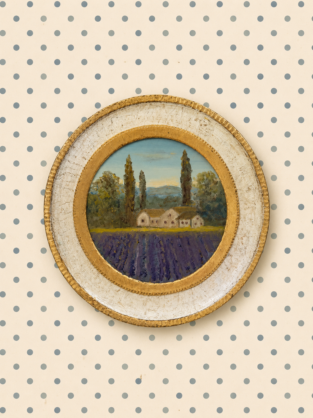 The Lavender Field Collection | 26 — Oil On Cotton Rag — 5” Across