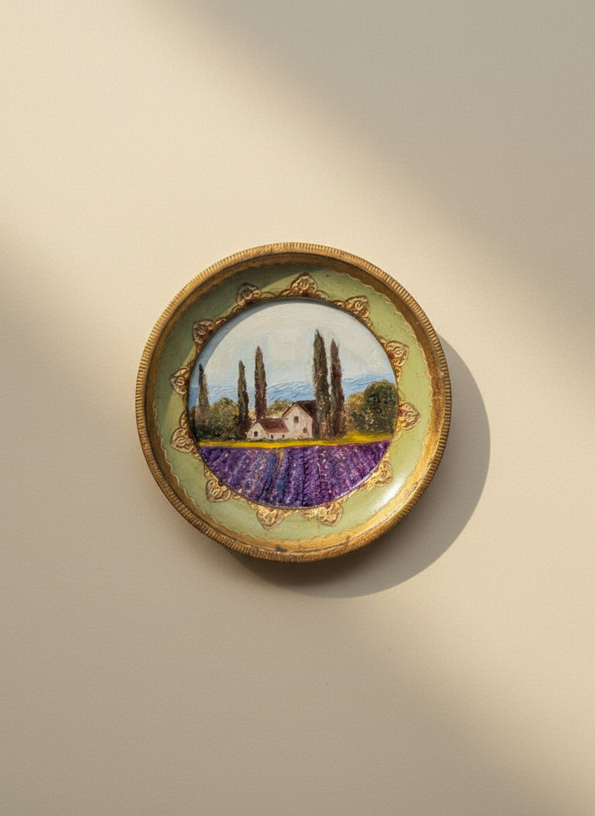 The Lavender Field Collection | 25 — Oil On Cotton Rag — 5” Across