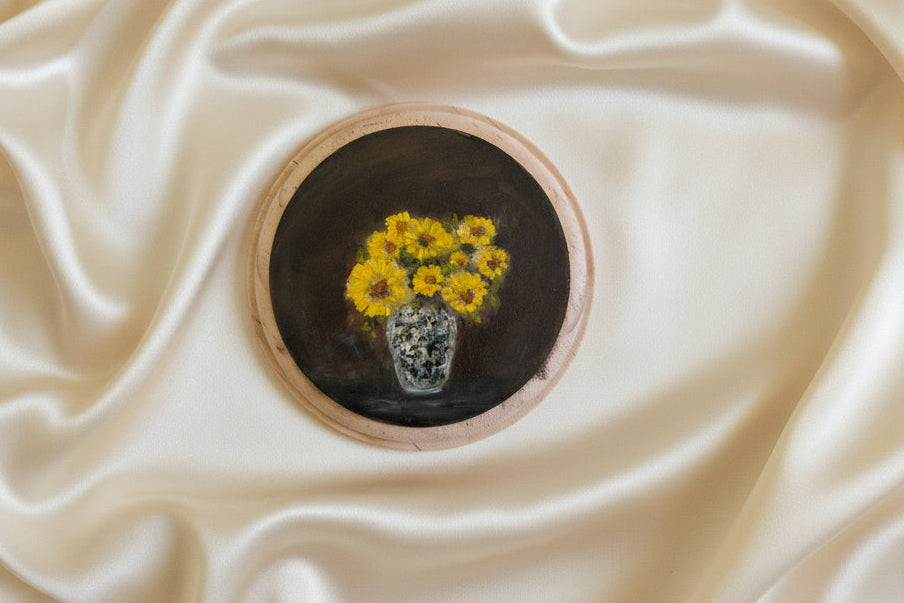 Oil On Plaques | 4” Across