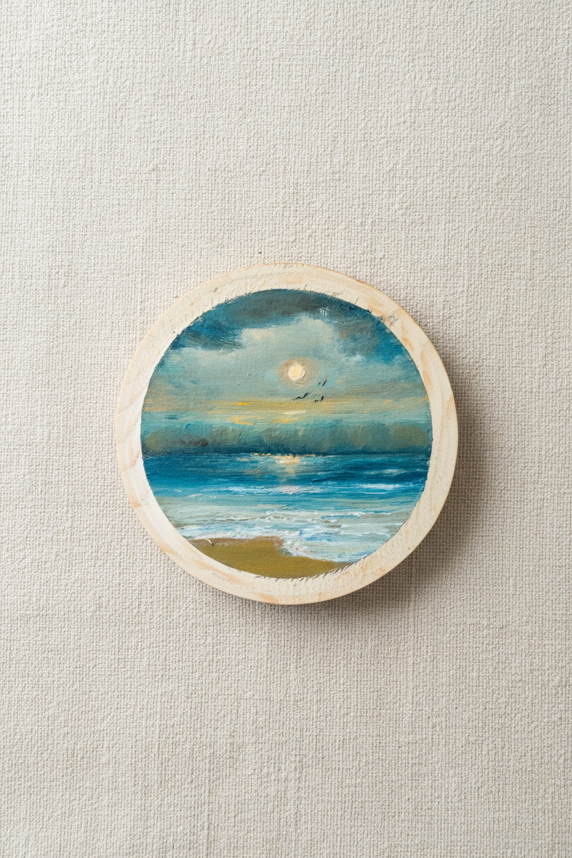 The Daisies Collection | 26 — Oil On Wooden Plaque — 4”