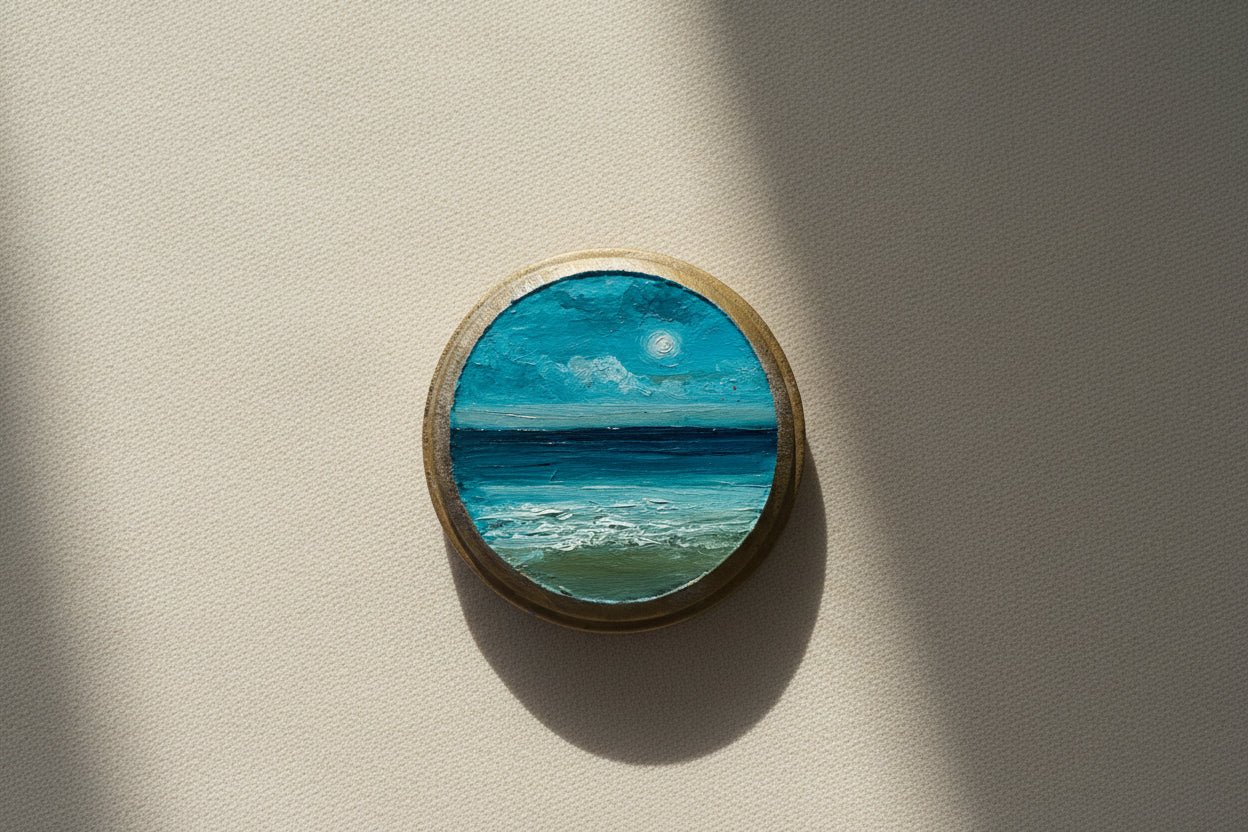The Moonlit Collection | 26 — Oil On Wooden Plaque — 4”