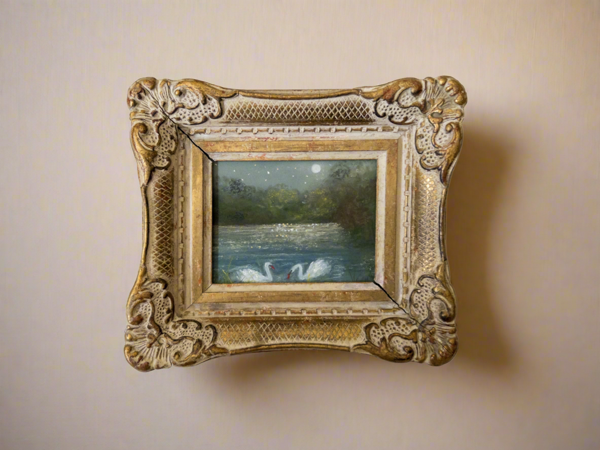 Reserved For Anna - Swan Muse — Soft Pastels - 6.5 X 7.25”