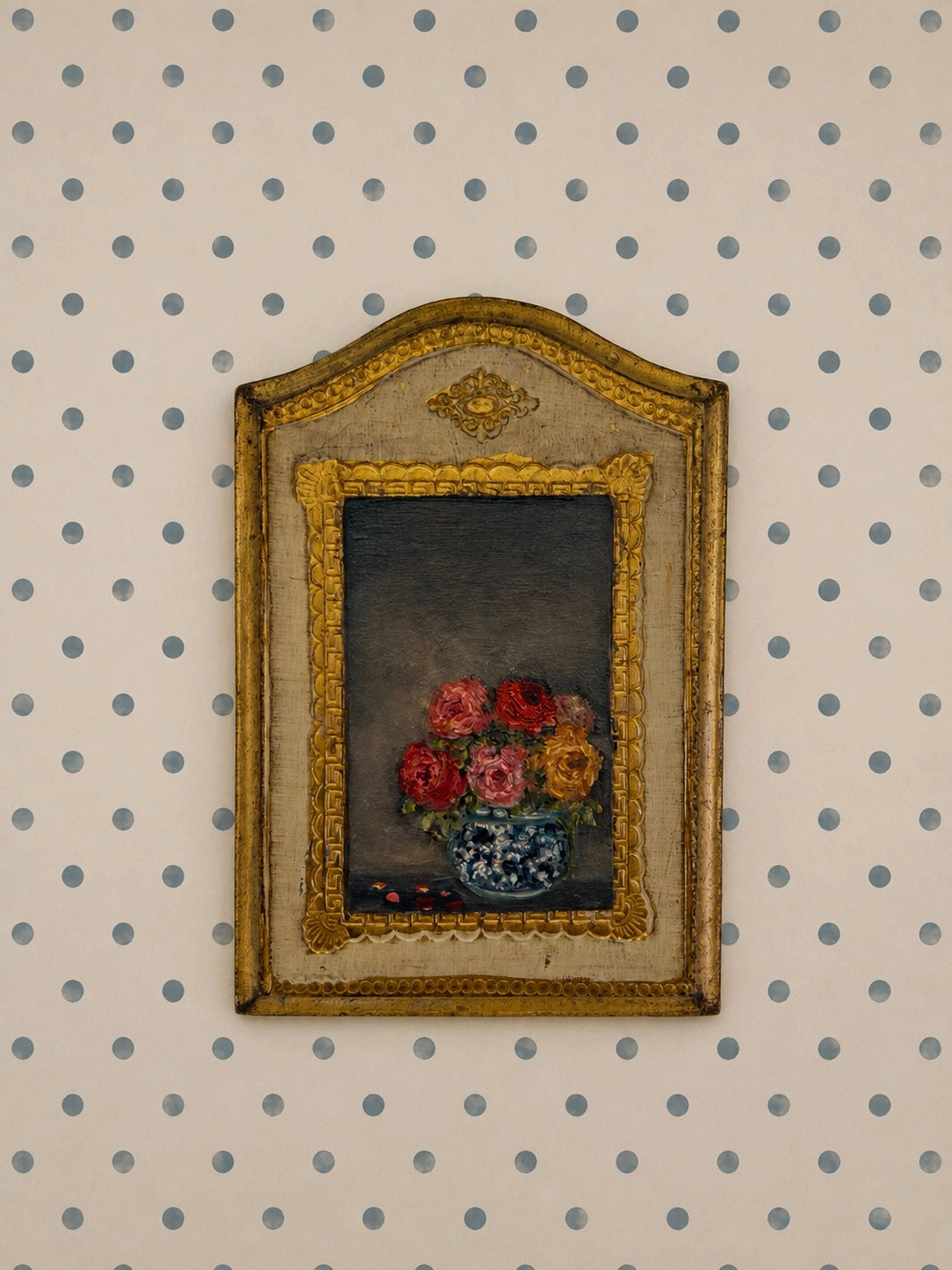 Oil On Vintage Italian Plaque | 4.5 X 6.5”