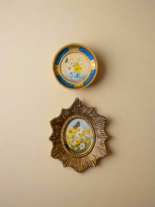 April Bloom collection ‘25 — 3” Across Oil On Plaque