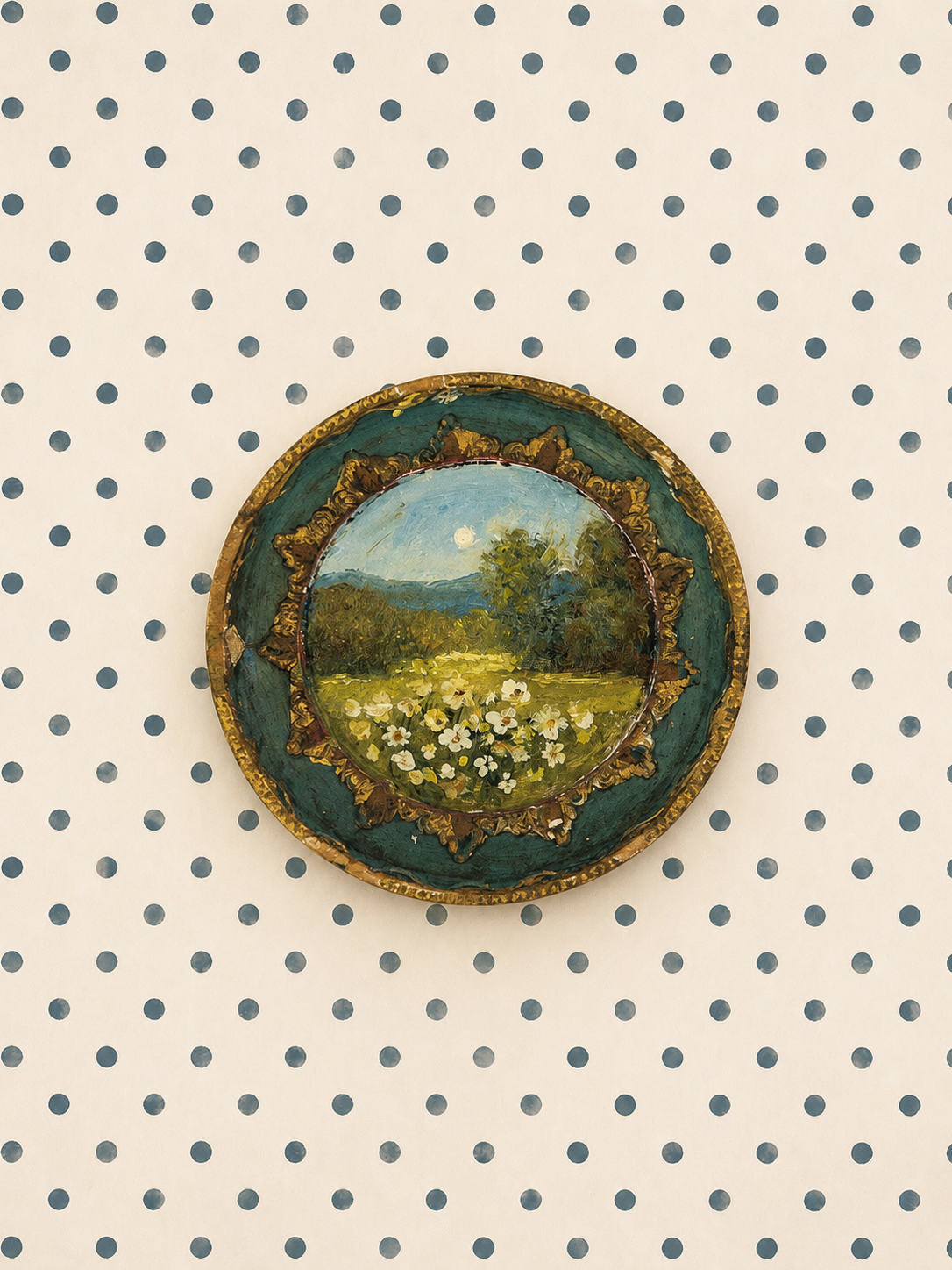 Meadow Muse | 26 — 3” Across — Oil On Plaque