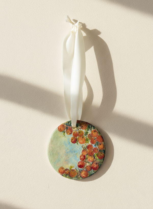 The Ornaments Collection | 25 — Oil On Plaque — 3” Across