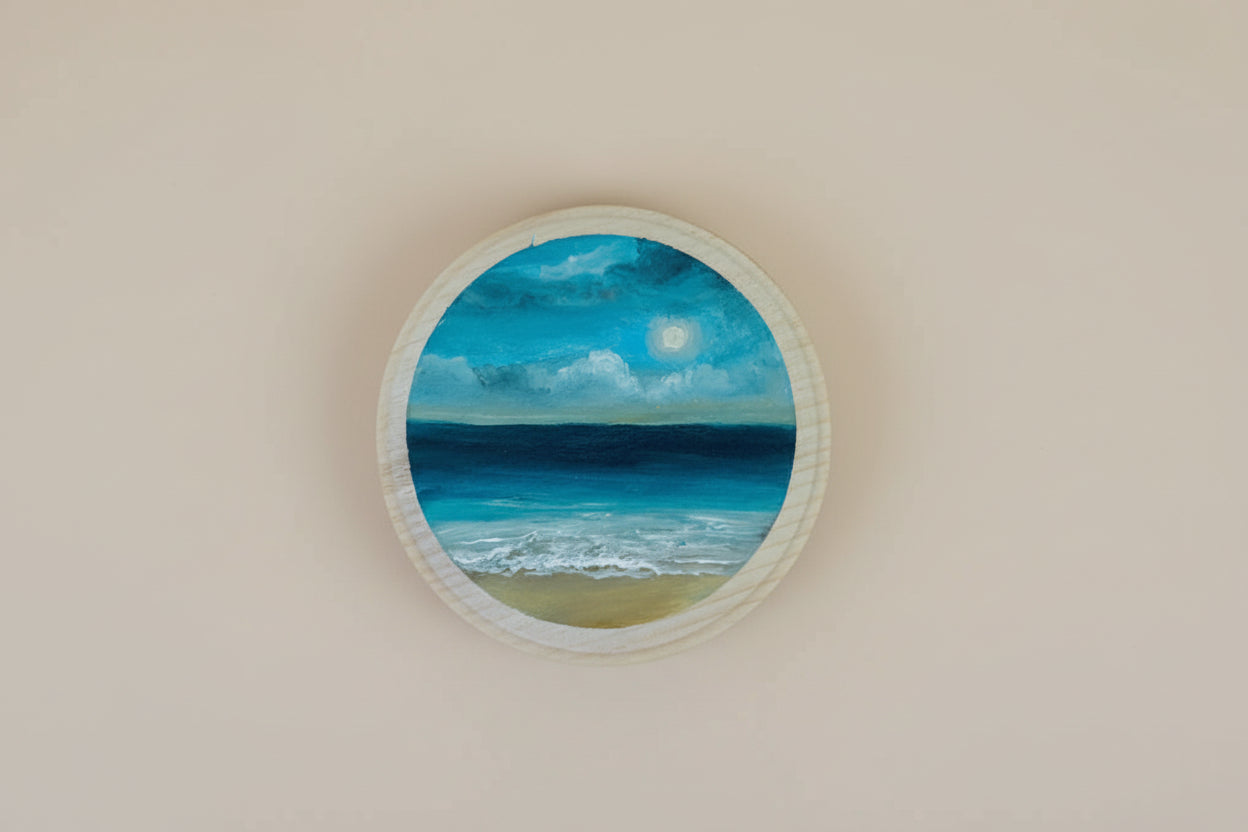 The Moonlit Collection | 26 — Oil On Wooden Plaque — 4”