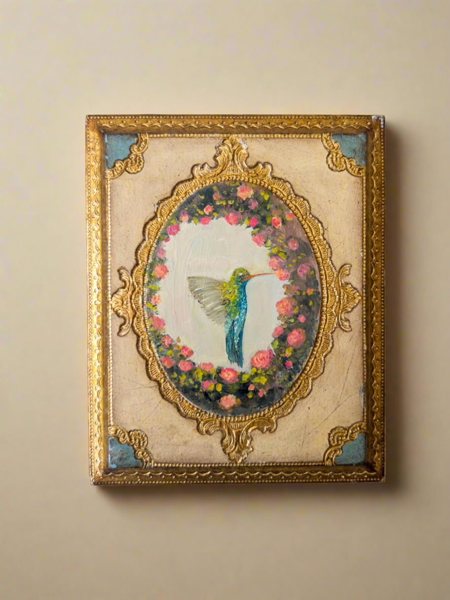 The Hummingbird’s Collection | 25 — Oil On Plaque — 5.5 X 4.5”