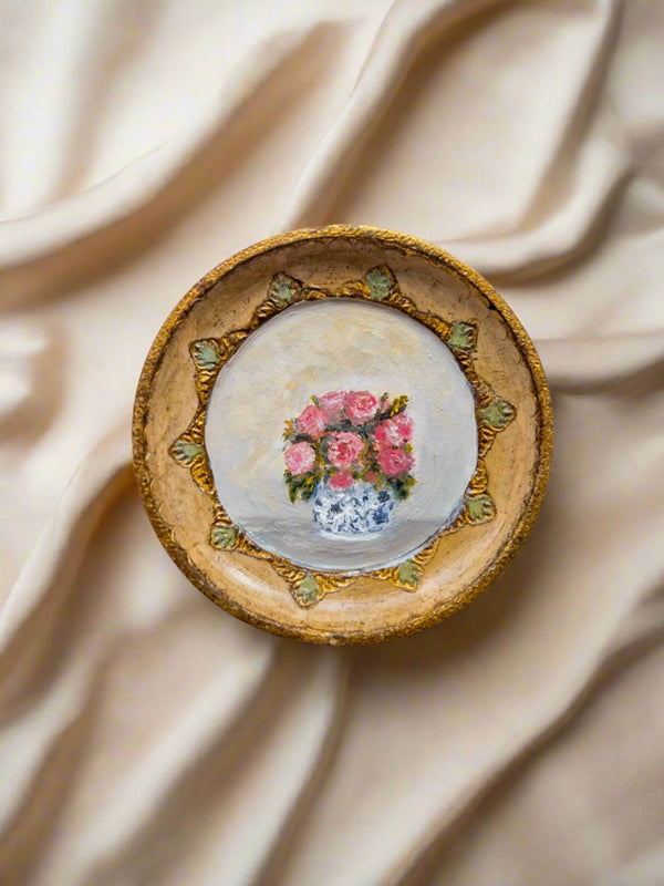 April Bloom collection ‘25 — 4” Across Oil On Plaque