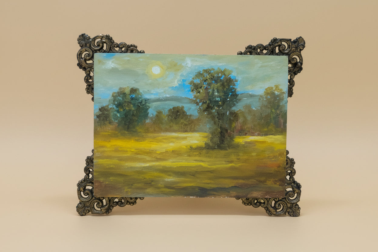 April Bloom collection | 26 — 6 X 5” — Oil On Plaque