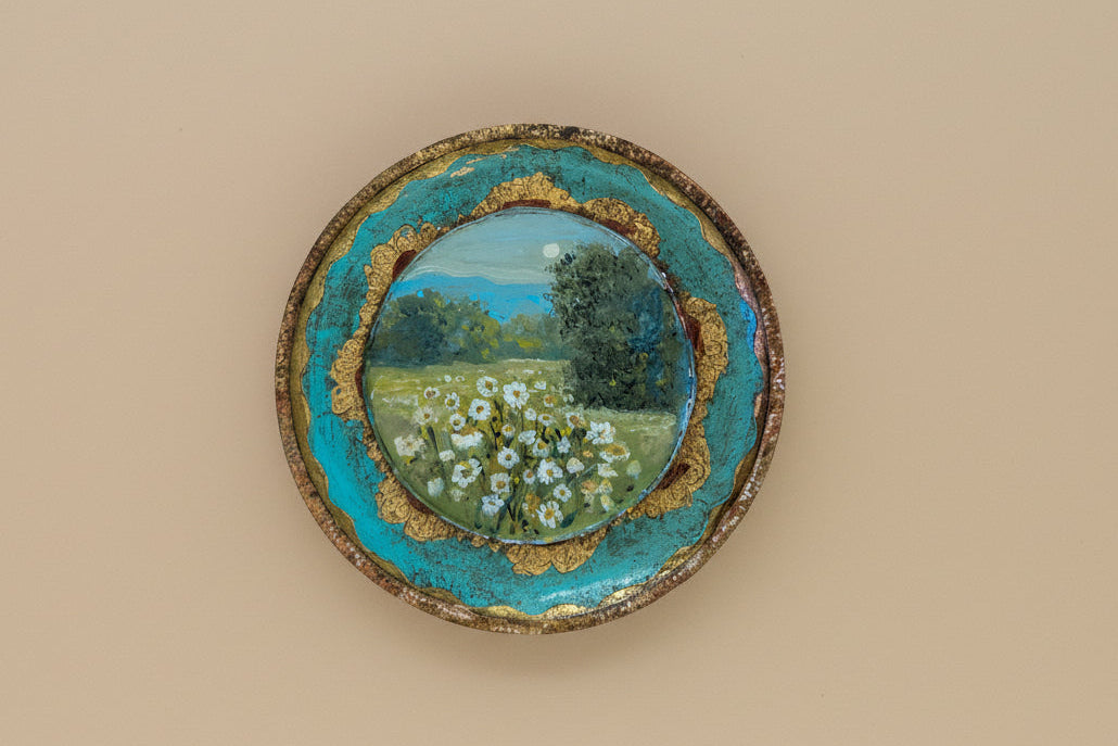 April Bloom collection | 26 — 4.75” — Oil On Plaque