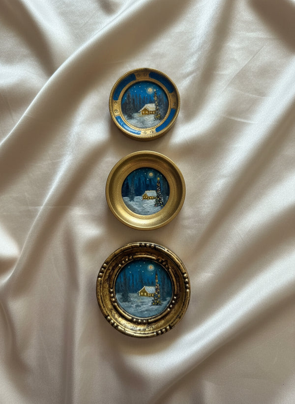 The Holiday Collection | 25 — Gouache On Paper — 2.75” Across