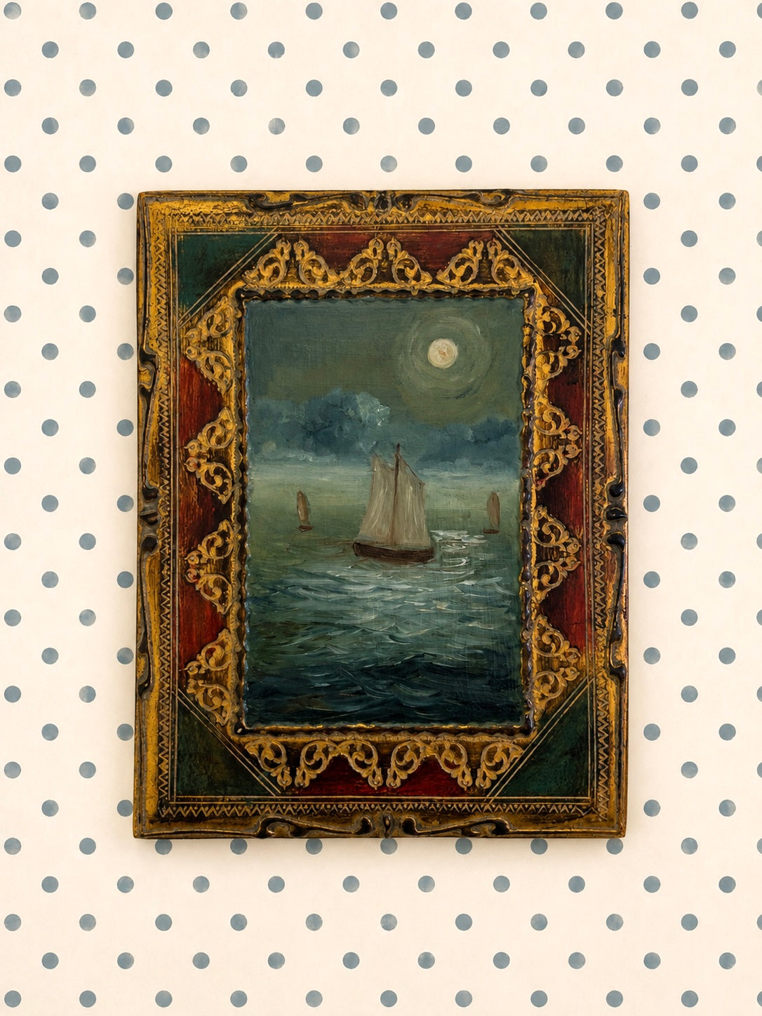 The Moonlit Seascape Collection | 26 — Oil On Plaque — 7 X 9”