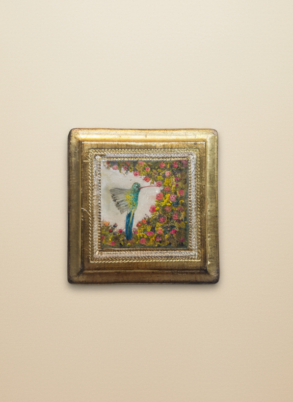 The Hummingbird’s Collection | 25 — Oil On Plaque — 4.5” Across