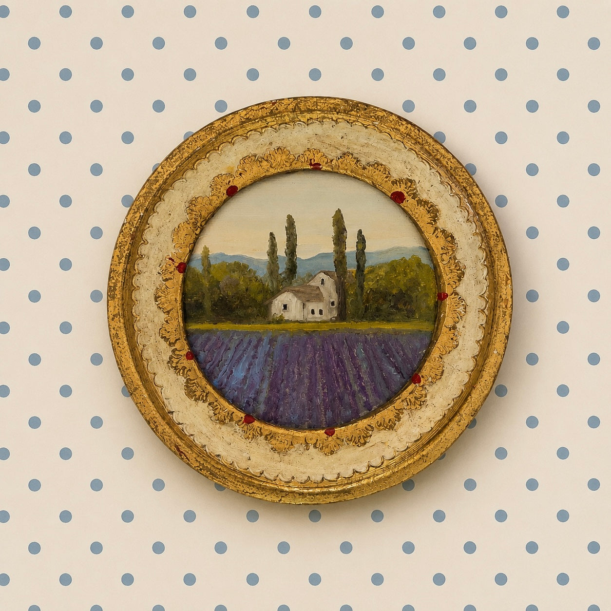The Lavender Field Collection | 26 — Oil On Cotton Rag — 4.75” Across