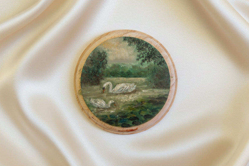 Oil On Plaques | 4” Across