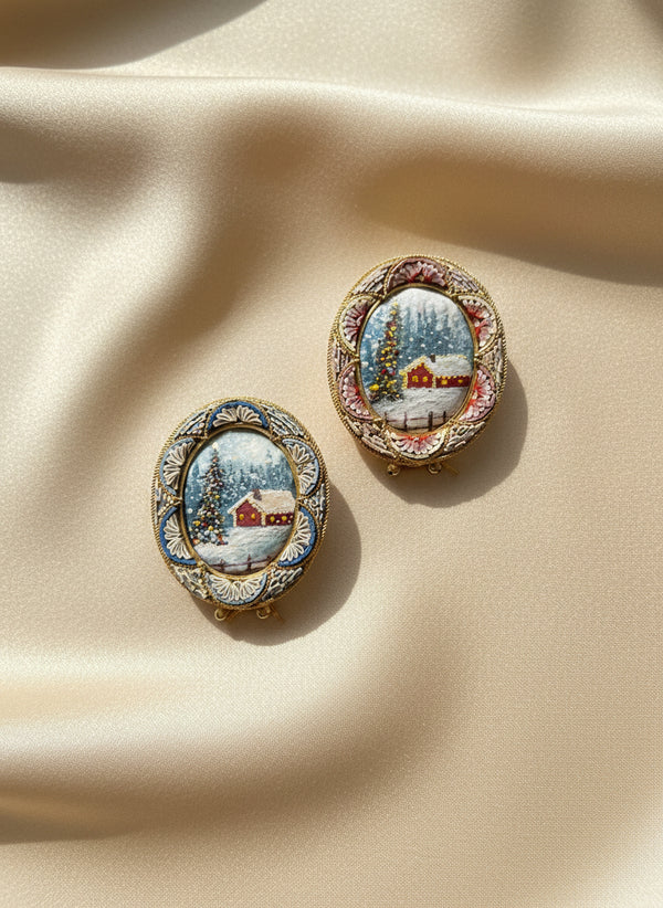 The Holiday Collection | 25 — Gouache On Paper — 2 X 3”