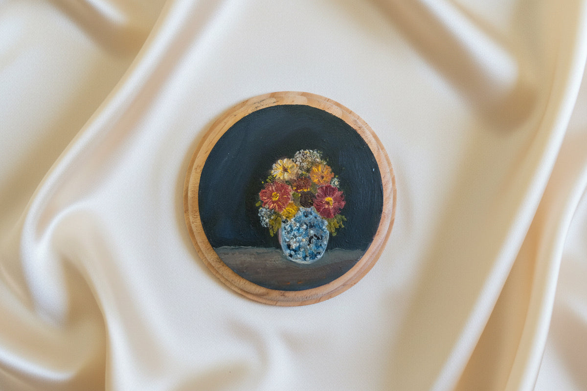 Oil On Plaques | 4” Across