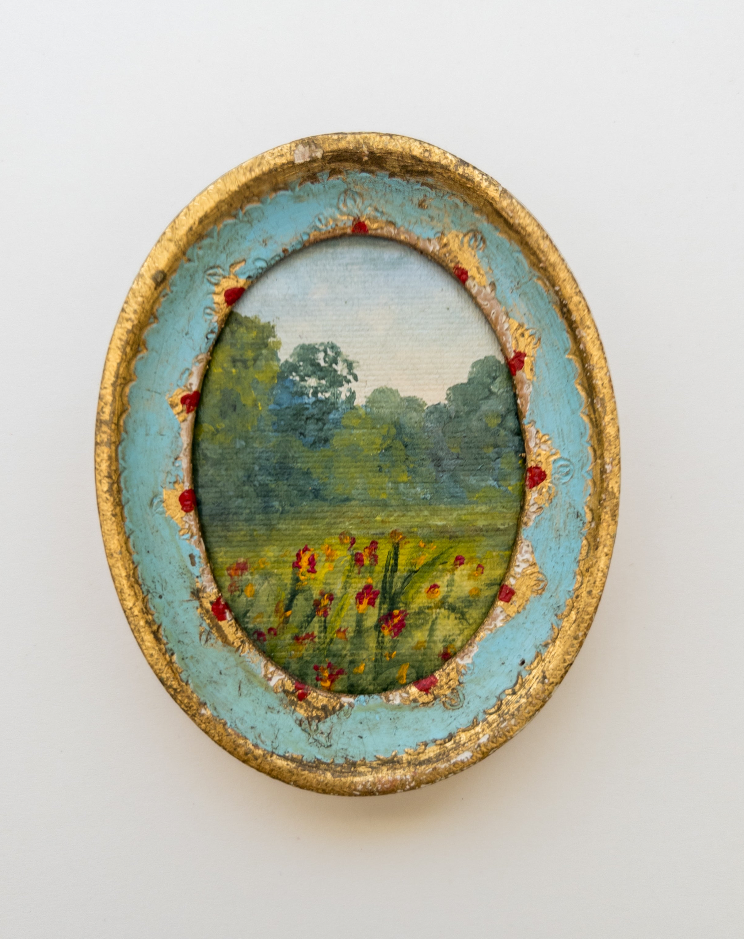 Floral Collection ”25 — 3.75” X 3” Oil On Cotton Rag