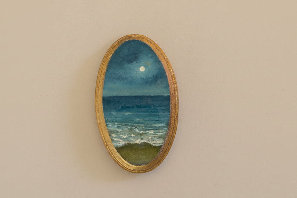 The Moonlit Collection | 26 — Oil On Wooden Plaque — 5 X 3”