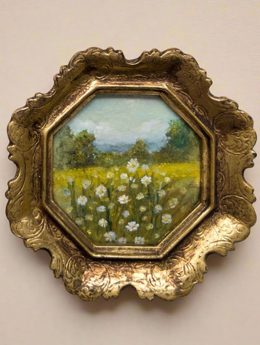 Floral Collection ”25 — 5.5” Across Oil On Cotton Rag