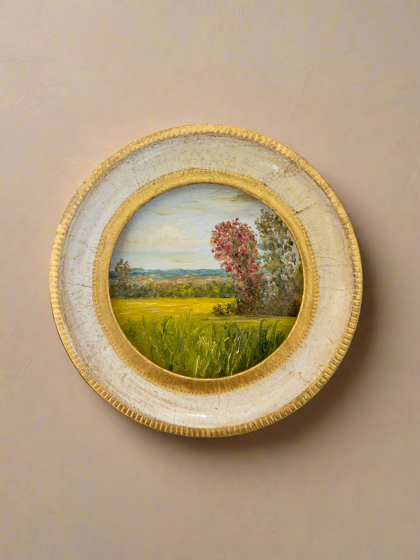 Floral Collection ”25 — Oil On Cotton Rag — 5” Across