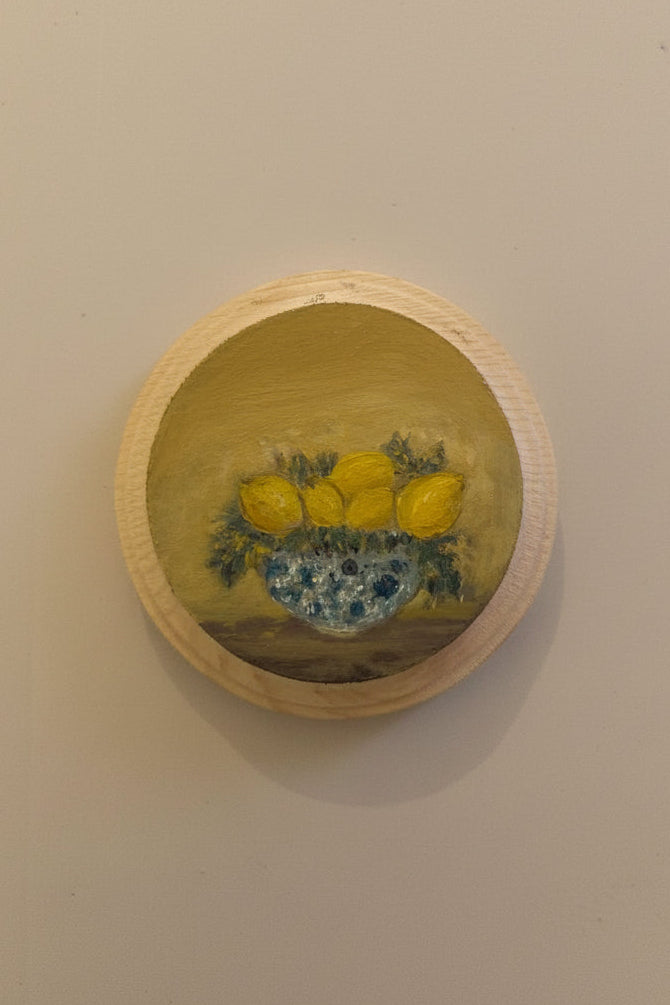 The Daisies Collection | 26 — Oil On Wooden Plaque — 4”