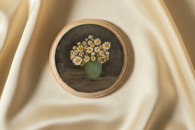 Oil On Plaques | 4” Across