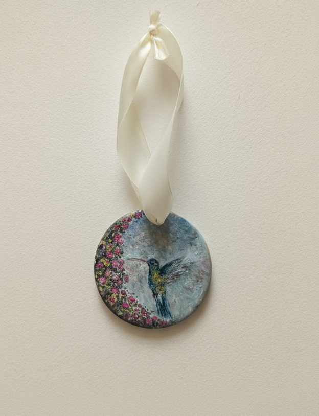 Reserved For JKH | The Ornaments Collection | 25 — Oil On Plaque — 3” Across