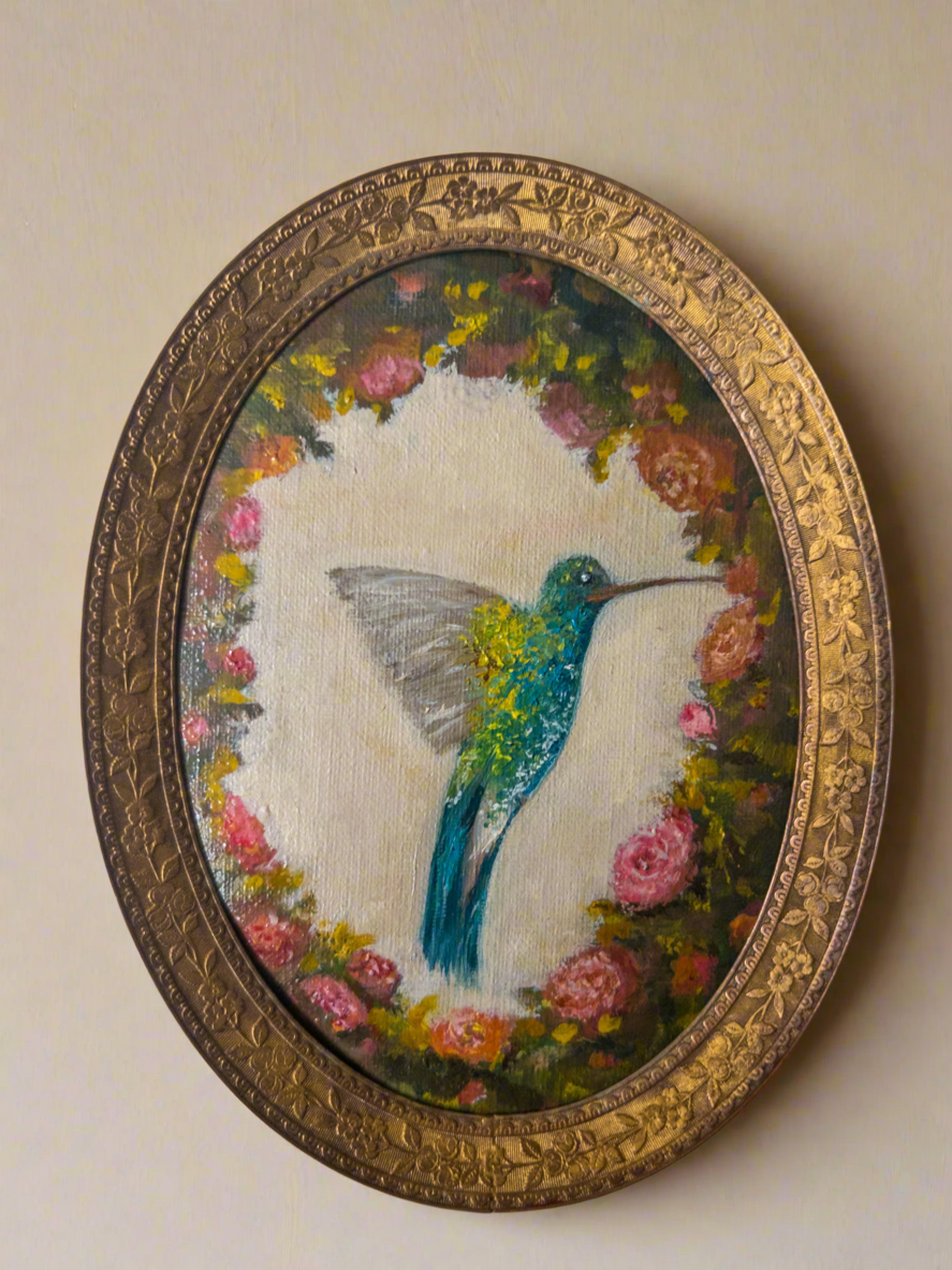 The Hummingbird’s Collection | 25 — Oil On Paper — 5.5 X 4.5”