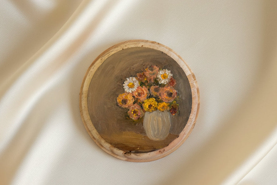 Oil On Plaques | 4” Across