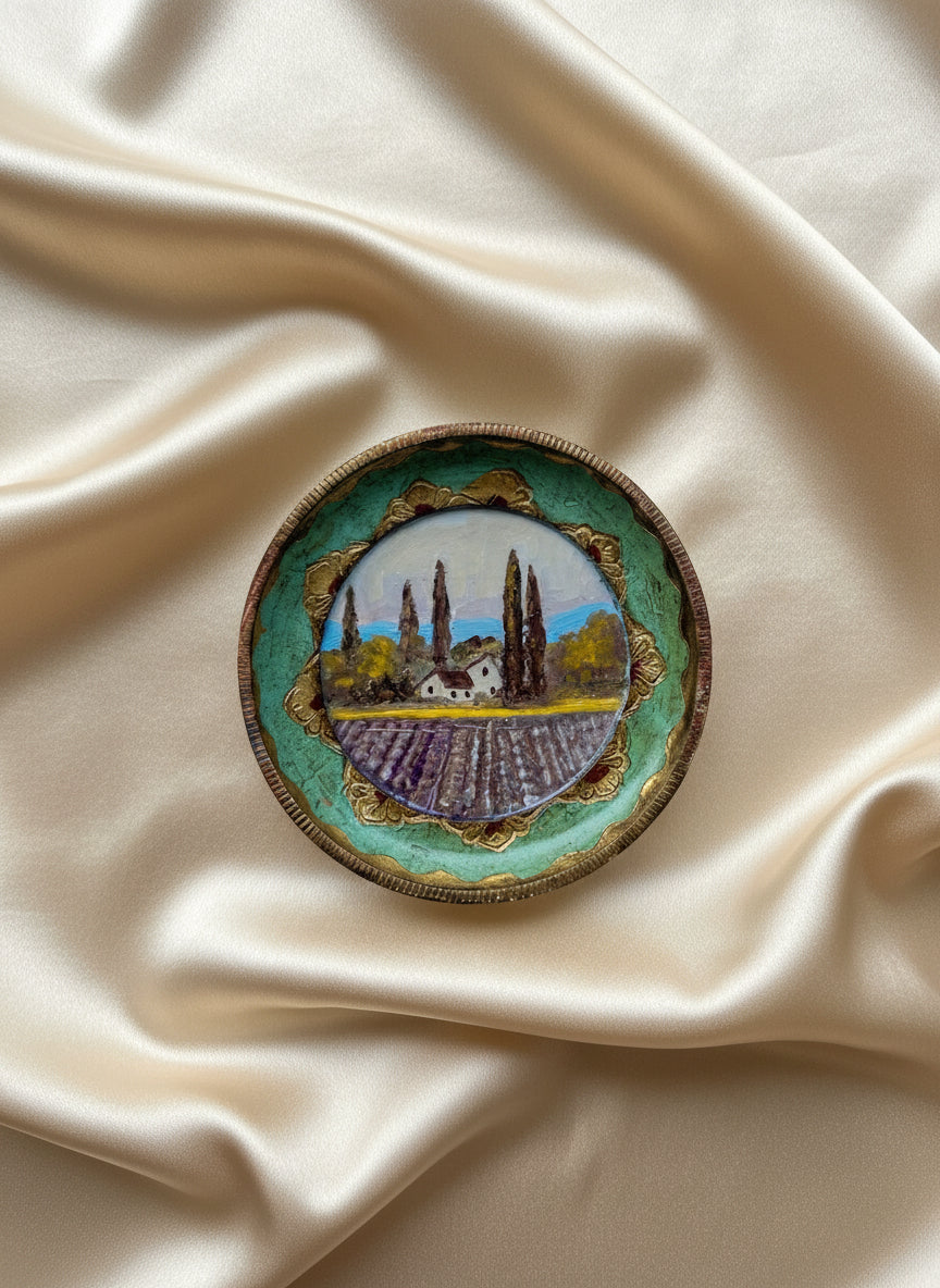 The Lavender Field Collection | 25 — Oil On Cotton Rag — 5” Across