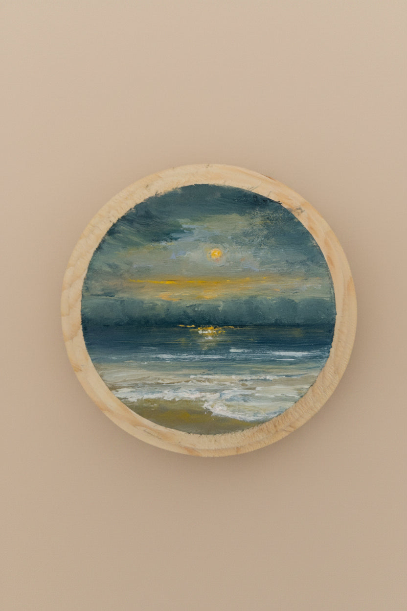 The Daisies Collection | 26 — Oil On Wooden Plaque — 4”