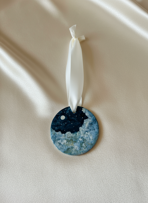 Reserved For JKH | The Ornaments Collection | 25 — Oil On Plaque — 3” Across