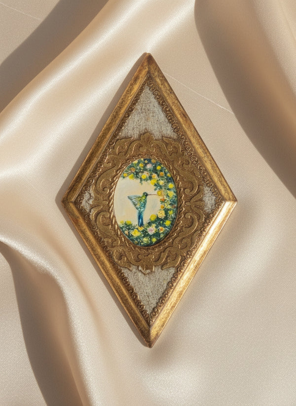 The Hummingbird’s Collection | 25 — Oil On Plaque — 10.5 X 5.5”