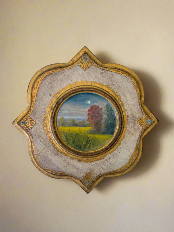 Floral Collection ”25 — Oil On Cotton Rag — 10” Across