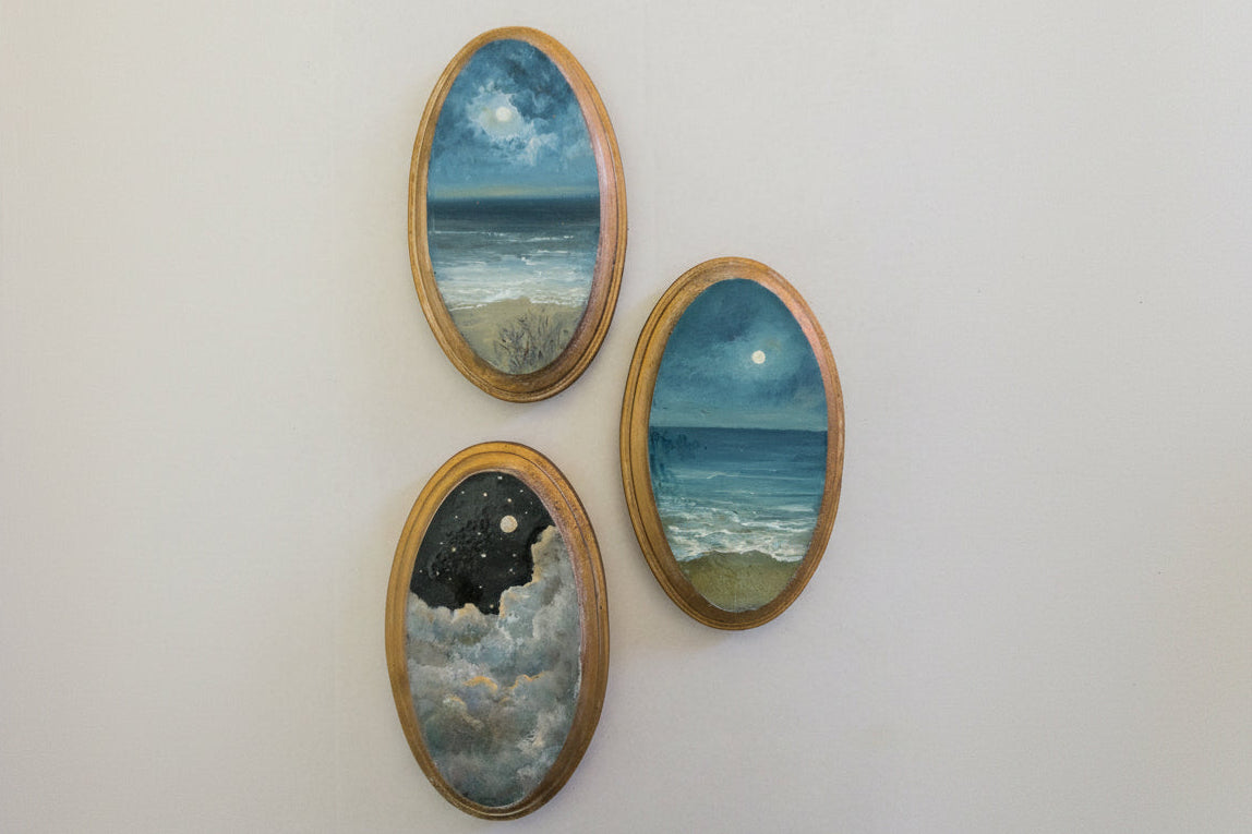 The Moonlit Collection | 26 —  Oil On Wooden Plaque — 5 X 3”