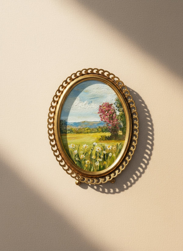 Floral Collection ”25 — Oil On Cotton Rag — 4.5 X 3” Across