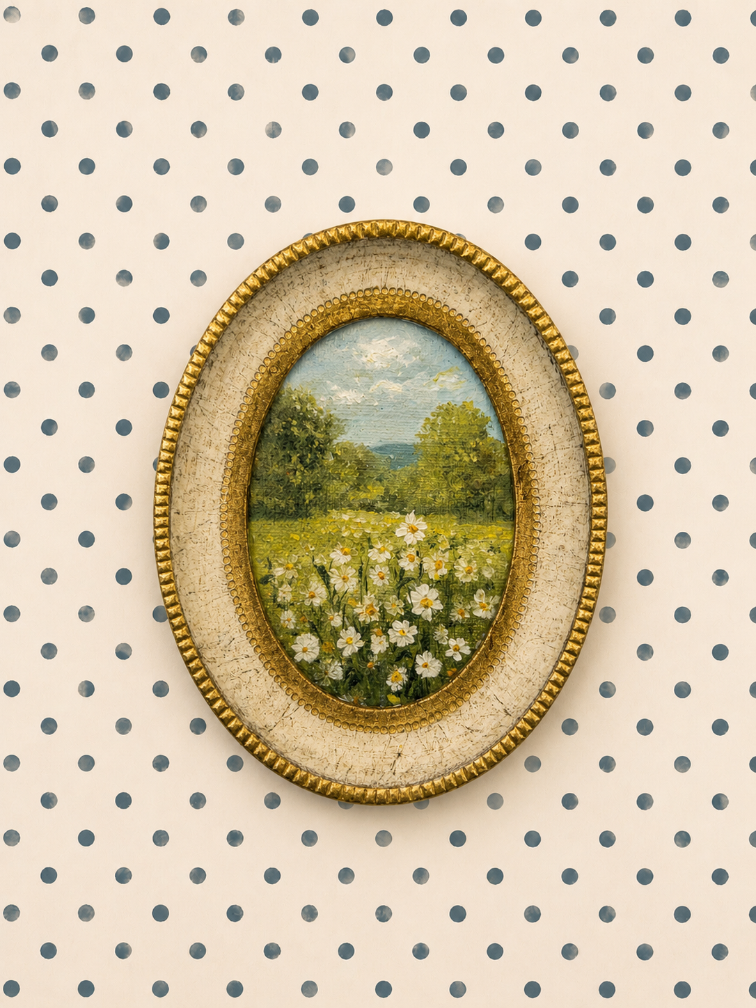 The Daisies Collection | 26 — 4 X 5” — Oil On Plaque