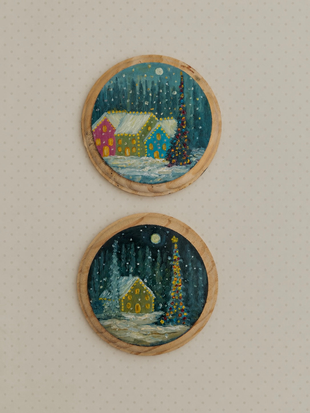 The Holiday Collection | 26 — Oil On Plaque 4” Across